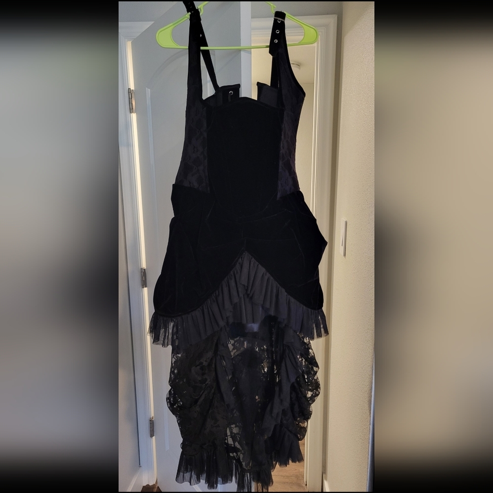 Burleska Underbust Corset Bustle Dress NWOT